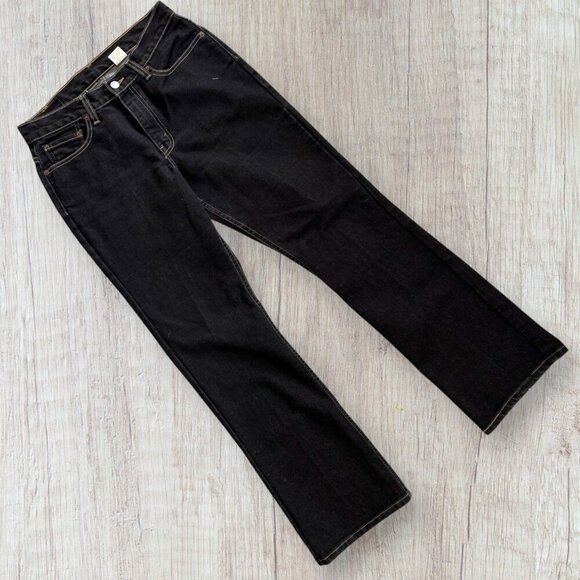Vintage Y2K LEVI’S 515 Bootcut Low Rise Dark Wash Denim Jeans Made In USA 2002 - Picture 1 of 10